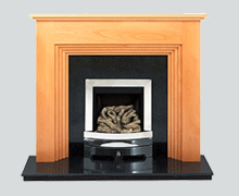 The Twyford solid beech fire surround