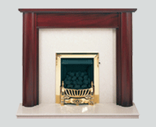 The maltby solid mahogany fire surround