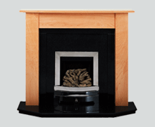 The Eclipse solid maple fire surround