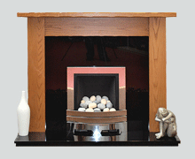 The Minster solid oak fire surround