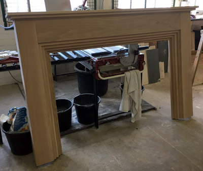 Solid oak fire surround large Large oak fire surround