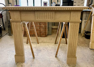 Bespoke oak fireplace surround Oak fire surround