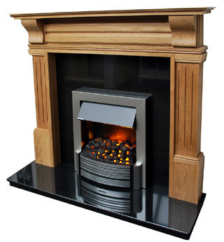 Oak fireplace surround Timeless oak fire surround