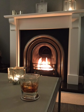 White fire surround Hampshire Bedford white fireplace surround